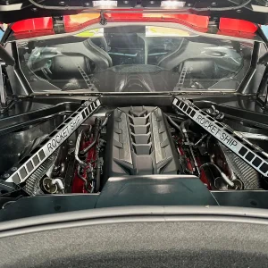 C8 STRUT TOWER BRACE WITH CUSTOM NAME