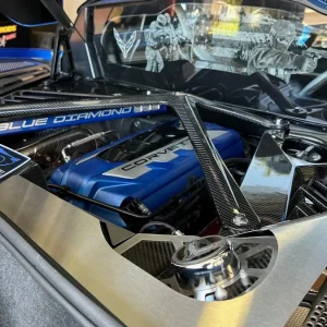 C8 STRUT TOWER BRACE / CUSTOM NAME & PAINT